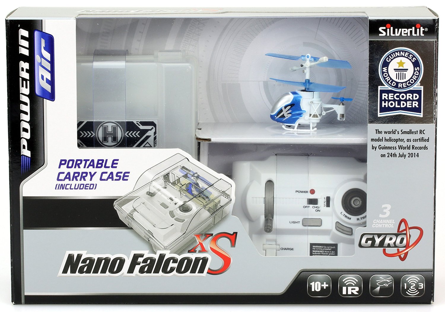 Вертолет Нано Фалкон Silverlit XS из книги рекордов Гиннесса  